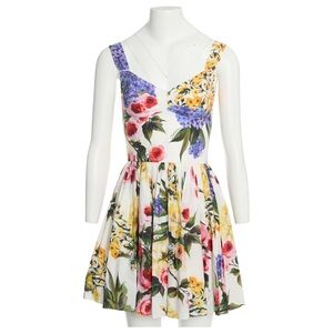 Dolce & Gabbana Multicolor Floral Mini Dress